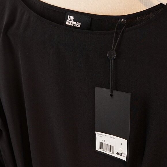 The Kooples Silk Wrap Maxi/Midi Dress with Lace Peekaboo - S - NWT - Picture 6 of 8